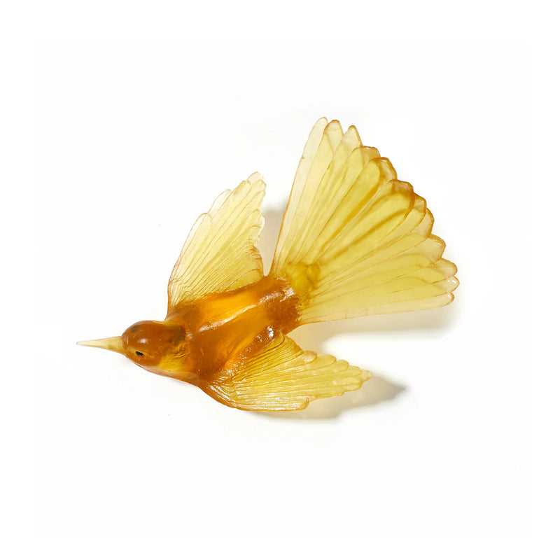 Glass Pīwakawaka / Fantail Wall Sculpture  | by Luke Jacomb Studio