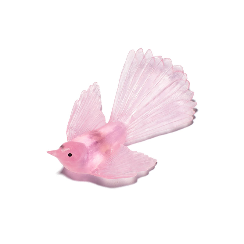 Glass Pīwakawaka / Fantail Wall Sculpture  | by Luke Jacomb Studio