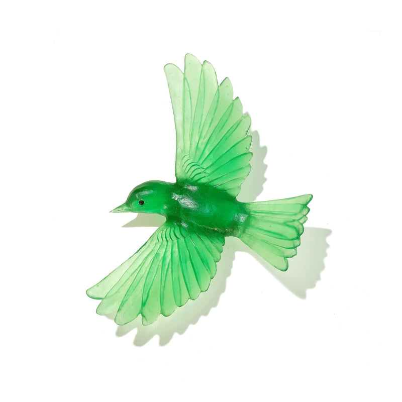 Glass Mōhua / Yellowhead Wall Sculpture  | by Luke Jacomb Studio