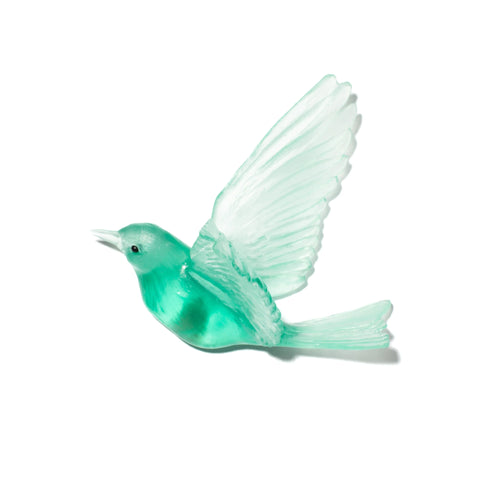 Glass Hihi / Stitchbird  Wall Sculpture  | by Luke Jacomb Studio