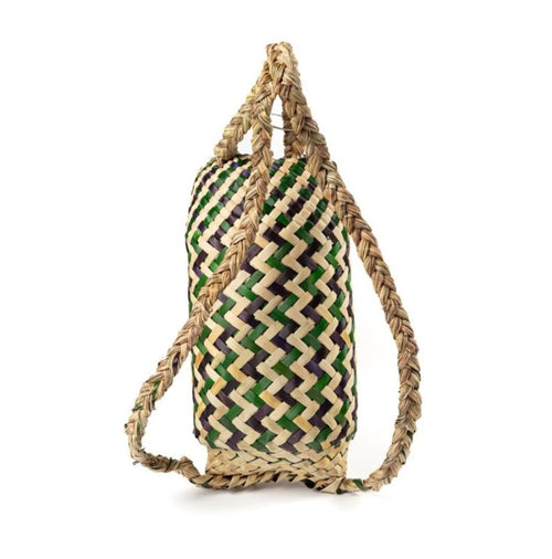 Harakeke Pikau Backpack - Green | by Riperata McMath