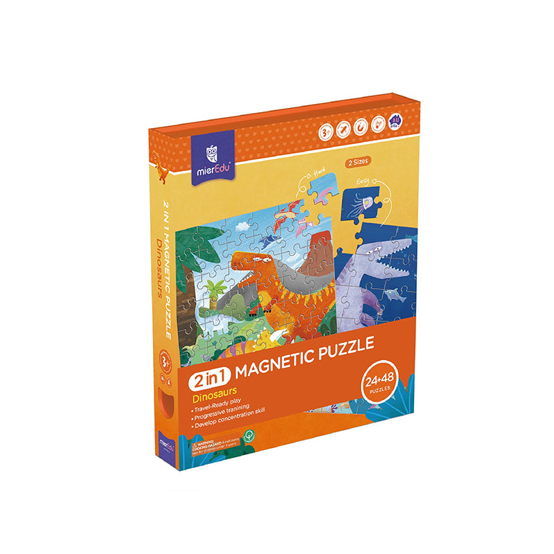 2 in 1 Dinosaurs Magnetic Puzzle