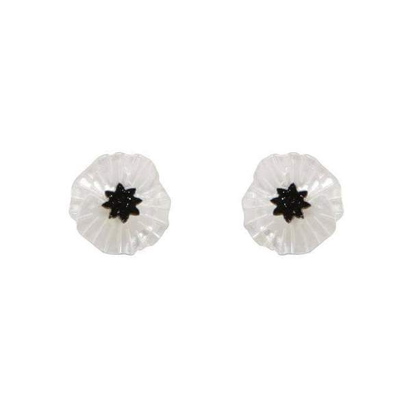Poppy Field Earrings - White