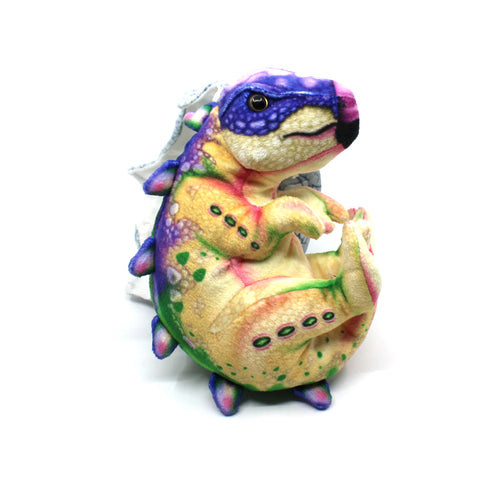Baby Stegosaurus in Egg Soft Toy - Purple