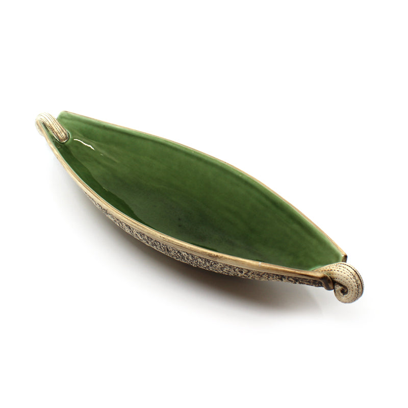 Ceramic Scroll Bowl - Green | by Royce McGlashen
