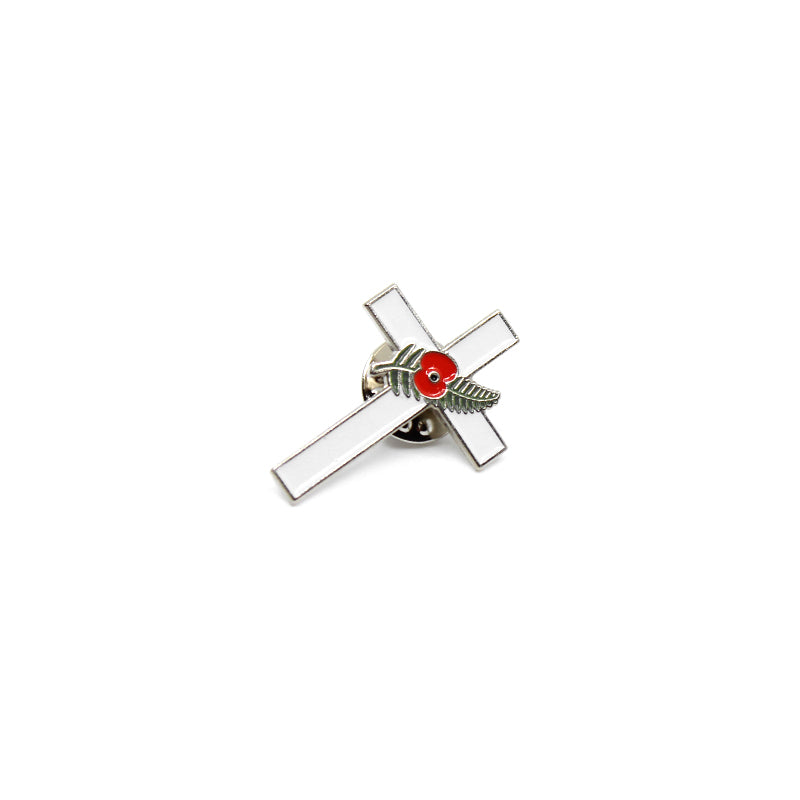 Fields of Remembrance Pin - Memorial White Cross