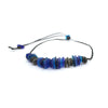 Glass Bead and Beach Stone Necklace - Blue | by Judy Newton