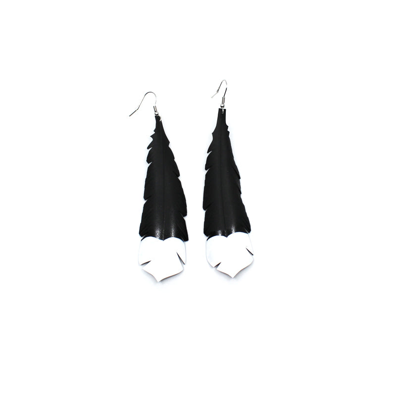 Huia Feather Up-cycled Earrings | by Ronja Schipper