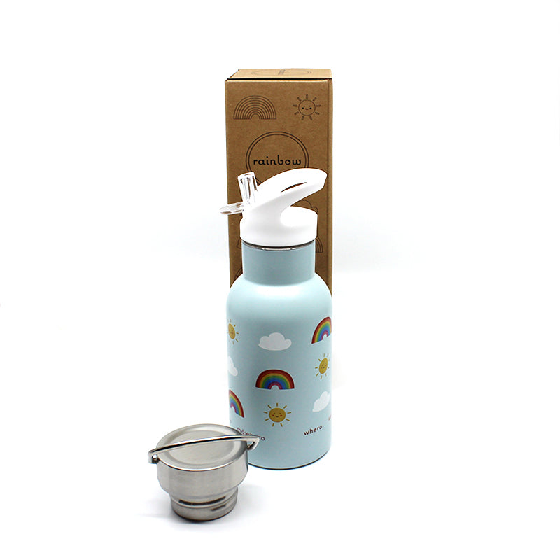 Kids Te Reo Rainbow Water Bottle