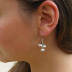 Three Petal Dewdrop Earrings | by Nick Feint