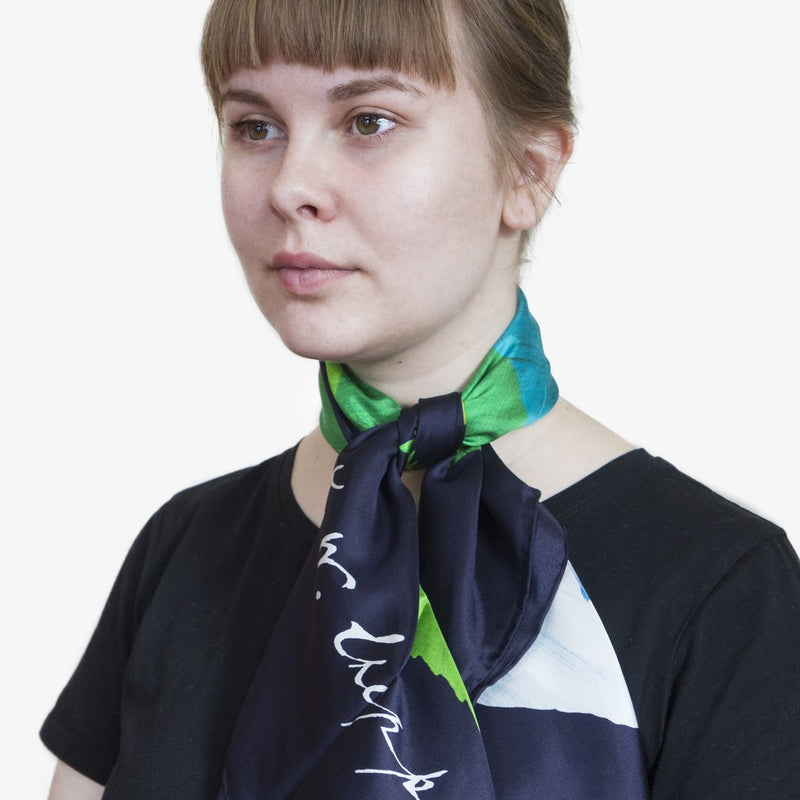 Kate Sheppard Camellia Silk Scarf