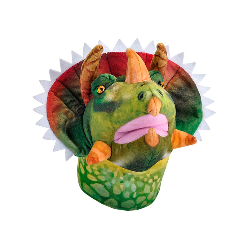 Triceratops Hand Puppet with Sound - Soft Toy