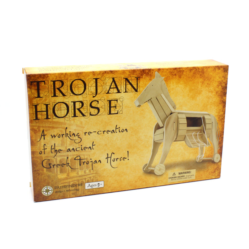 Wooden Trojan Horse Model
