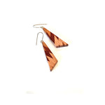 Upcycled Wood Earrings - Triangle