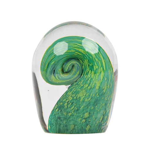 Koru Glass Paperweight by Lynden Over